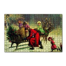 Cakapuzzle Tüm Noel Eğlencesi Sizin Olsun Noel Baba 120 Parça Ahşap Puzzle