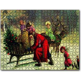 Cakapuzzle Tüm Noel Eğlencesi Sizin Olsun Noel Baba Mdf 120 Parça Puzzle