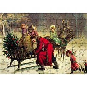 Cakapuzzle Tüm Noel Eğlencesi Sizin Olsun Noel Baba Mdf 120 Parça Puzzle