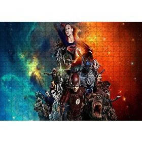 Cakapuzzle Tüm Süper Kahramanlar ve Galaksiler 120 Parça Ahşap Puzzle