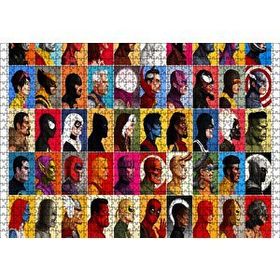 Cakapuzzle Tüm Süper Kahramanlar Vesikalık 120 Parça Ahşap Puzzle