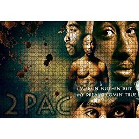 Cakapuzzle Tupac Shakur Rüyaların Gerçeğe Dönüşü 120 Parça Ahşap Puzzle