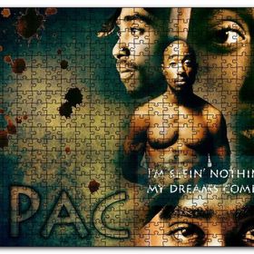 Cakapuzzle Tupac Shakur Rüyaların Gerçeğe Dönüşü Mdf 120 Parça Puzzle