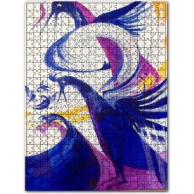 Cakapuzzle Turna Kuşları Çizim Görseli 500 Parça Puzzle