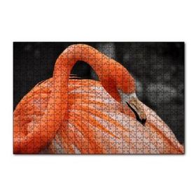 Cakapuzzle Turuncu Flamingo 120 Parça Ahşap Puzzle