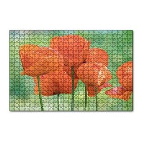 Cakapuzzle Turuncu Gelincikler 120 Parça Ahşap Puzzle
