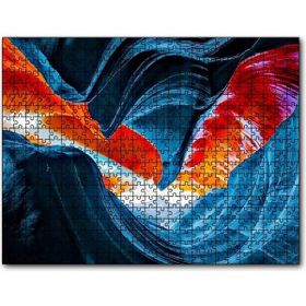 Cakapuzzle Turuncu Mavi Kanyon Görseli Gerçeküstü Resim Mdf 1000 Parça Puzzle