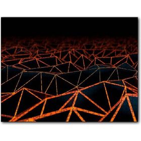 Cakapuzzle Turuncu Üçgenlerden Oluşan 3d Yüzey 255 Parça Puzzle