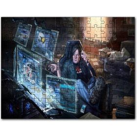 Cakapuzzle Üç Papatya Yakın Çekim Flu Arkaplan 500 Parça Puzzle
