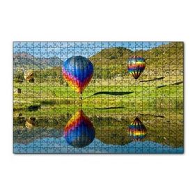 Cakapuzzle Uçan Balon Ve Yolcuları Görseli 120 Parça Ahşap Puzzle