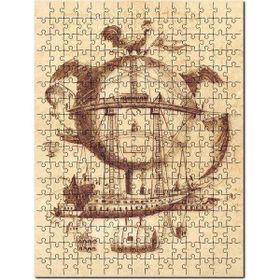 Cakapuzzle Uçan Yaşam Makinası Çizim 120 Parça Puzzle