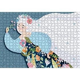 Cakapuzzle Uluslararası Kadınlar Günü Görseli Çizim 120 Parça Ahşap Puzzle