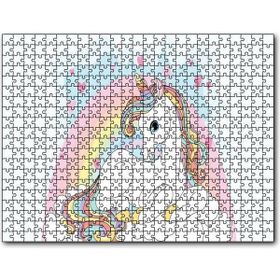 Cakapuzzle Unicorn Bulutlar ve Kalpler 1000 Parça Puzzle