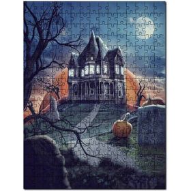 Cakapuzzle Ürpertici Şato Dolunay ve Balkabağı 1000 Parça Puzzle