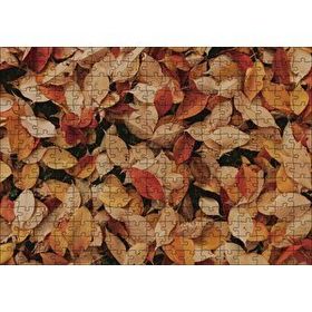 Cakapuzzle Üstüste Sonbahar Yaprakları 120 Parça Ahşap Puzzle