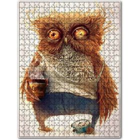 Cakapuzzle Uyanamayan Baykuş Görseli Ahşap 255 Parça Puzzle