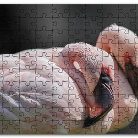 Cakapuzzle Uyuklayan Bir Çift Flamingo Mdf 255 Parça Puzzle