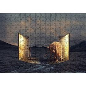 Cakapuzzle Uyurgezer Kız ve Narnia Aslanı 120 Parça Ahşap Puzzle