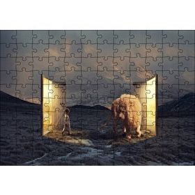 Cakapuzzle Uyurgezer Kız ve Narnia Aslanı Mdf 120 Parça Puzzle