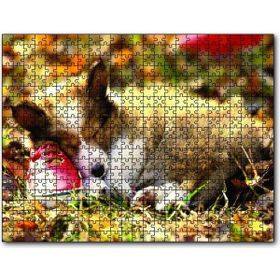 Cakapuzzle Uyuyan Yavru Köpek 120 Parça Puzzle