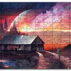 Cakapuzzle Uzak Bir Gezegendeki Ev Mdf 255 Parça Puzzle