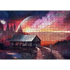 Cakapuzzle Uzak Bir Gezegendeki Ev Mdf 500 Parça Puzzle