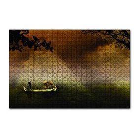 Cakapuzzle Uzak Doğu Yük Taşıyan Kayık 120 Parça Ahşap Puzzle