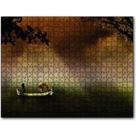 Cakapuzzle Uzak Doğu Yük Taşıyan Kayık Ahşap 255 Parça Puzzle