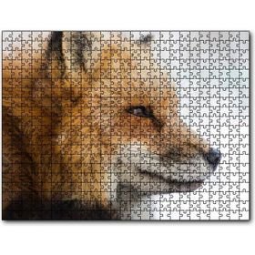 Cakapuzzle Uzakları İzleyen Kızıl Tilki Yakın Çekim Mdf 1000 Parça Puzzle