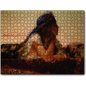 Cakapuzzle Uzanan Kadın Yağlıboya Ahşap 255 Parça Puzzle
