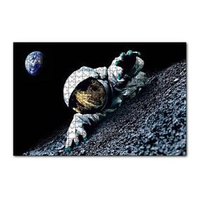 Cakapuzzle Uzay Astronot Gezegen Görseli 120 Parça Ahşap Puzzle