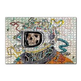 Cakapuzzle Uzay Kıyafetli Kurukafa 120 Parça Ahşap Puzzle