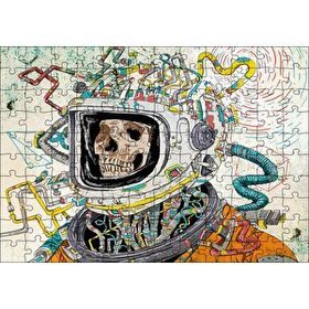 Cakapuzzle Uzay Kıyafetli Kurukafa 120 Parça Ahşap Puzzle