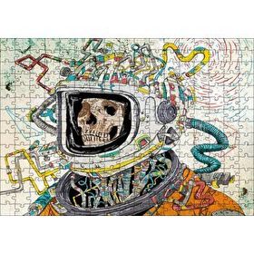 Cakapuzzle Uzay Kıyafetli Kurukafa 120 Parça Ahşap Puzzle
