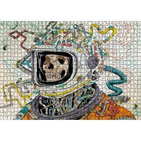 Cakapuzzle Uzay Kıyafetli Kurukafa 120 Parça Ahşap Puzzle