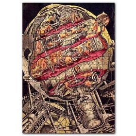 Cakapuzzle Uzay Mekiği Kesit Vintage Resim Mdf 120 Parça Puzzle