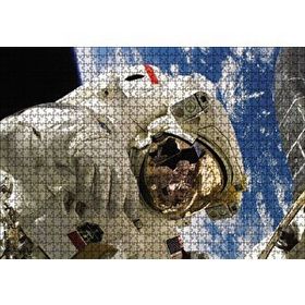 Cakapuzzle Uzaydaki Astronot 120 Parça Ahşap Puzzle