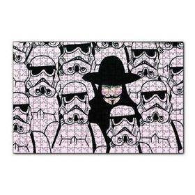 Cakapuzzle V for Vendetta Star Wars 120 Parça Ahşap Puzzle