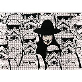 Cakapuzzle V for Vendetta Star Wars 120 Parça Ahşap Puzzle