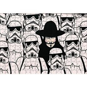 Cakapuzzle V for Vendetta Star Wars 120 Parça Ahşap Puzzle