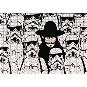 Cakapuzzle V for Vendetta Star Wars 120 Parça Ahşap Puzzle
