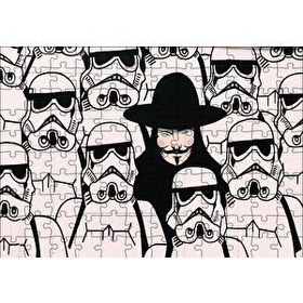 Cakapuzzle V for Vendetta Star Wars 120 Parça Ahşap Puzzle