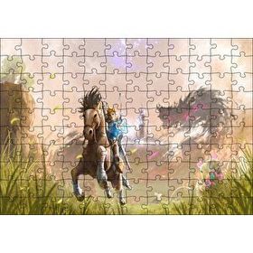 Cakapuzzle Vahşi Zelda Nefesi Efsanesi Görseli 120 Parça Ahşap Puzzle