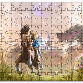 Cakapuzzle Vahşi Zelda Nefesi Efsanesi Görseli Mdf 120 Parça Puzzle