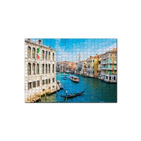 Cakapuzzle Venedik Büyük Kanal ve Binalar Mdf 1000 Parça Puzzle