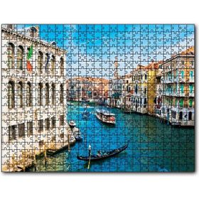 Cakapuzzle Venedik Büyük Kanal ve Binalar Mdf 1000 Parça Puzzle