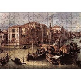 Cakapuzzle Venedik Kanal Gondollar ve Binalar 120 Parça Ahşap Puzzle
