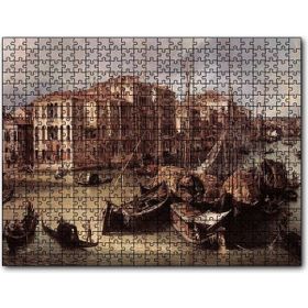 Cakapuzzle Venedik Kanal Gondollar ve Binalar Mdf 120 Parça Puzzle