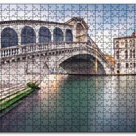Cakapuzzle Venedik Rialto Köprüsü Mdf 120 Parça Puzzle