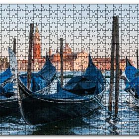 Cakapuzzle Venedikte Gondollar Mdf 500 Parça Puzzle